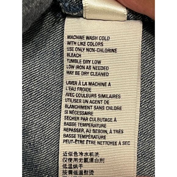 Free People Maxi Dress Womens XL Blue Boho Chic Cottagecore Whimsy Cowgirl - Picture 15 of 15